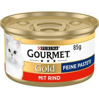 Produktbild von Gourmet Gold Feine Pastete Rind Katzenfutter 12x85 g - 12 x 85 g