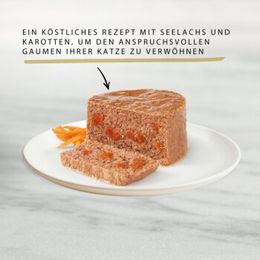 Produktbild von Gourmet Gold Feine Pastete Seelachs und Karotten 12x85 g - 12 x 85 g