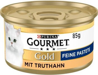 Gourmet Gold Feine Pastete Truthahn 12x85 g Katzenfutter - 12 x 85 g – Bild 1 von 2