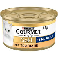 Produktbild von Gourmet Gold Feine Pastete Truthahn 12x85 g Katzenfutter - 12 x 85 g