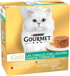 Gourmet Gold Herzhaftes Türmchen Katzen Leckerli 16 x 85 g – Bild 1 von 2
