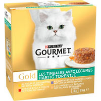 Produktbild von Gourmet Gold Herzhaftes Türmchen Katzen Leckerli 16 x 85 g