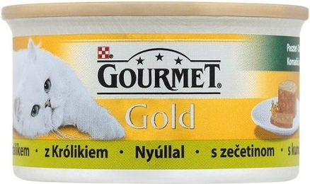Gourmet Gold Kaninchenpastete für adulte Katzen 6x85 g ohne künstliche Farb-, Aroma- und Konservierungsstoffe – Bild 1 von 1