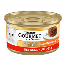 Produktbild von Gourmet Gold Katzen Nassfutter Adult Huhn mit Karotte Stückchen in Sauce 48 x 85 g