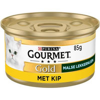 Produktbild von Gourmet Gold Katzen Nassfutter Zarte Stückchen Huhn 24 x 85 g