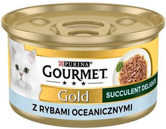 Produktbild von Gourmet Gold Katzenfutter Adult Stückchen in Sauce mit Meeresfisch 85g