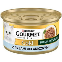 Produktbild von Gourmet Gold Katzenfutter Adult Stückchen in Sauce mit Meeresfisch 85g
