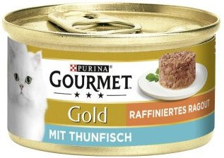 Gourmet Gold Katzenfutter Raffiniertes Ragout mit Thunfisch 12x85g - 12 x 85 g – Bild 1 von 2