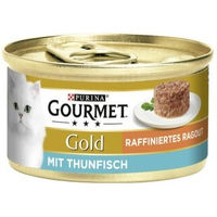 Produktbild von Gourmet Gold Katzenfutter Raffiniertes Ragout mit Thunfisch 12x85g - 12 x 85 g