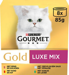 Gourmet Gold Luxe Mix Katzenfutter Adult 16 x 85 g – Bild 1 von 2