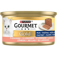 Produktbild von Gourmet Gold Mousse Lachs Nassfutter für adulte Katzen 85g