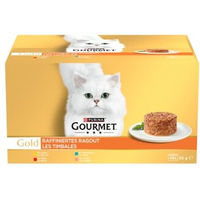 Produktbild von Gourmet Gold Nassfutter Katze Adult Ragout Stückchen in Sauce 48x85g
