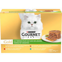 Produktbild von Gourmet Gold Paté für erwachsene Wohnungskatzen ohne Farb-, Aroma- und Konservierungsstoffe 12 x 85 g - 12 x 85 g