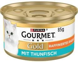 Gourmet Gold Ragout mit Thunfisch für erwachsene Katzen 12x85 g Dose mit hohem Fleischanteil und ohne Farb- und Aromastoffe - 12 x 85 g – Bild 1 von 7