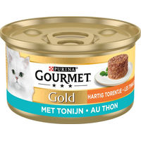 Produktbild von Gourmet Gold Savoury Turret Katzen Nassfutter Adult Thunfisch Stückchen in Sauce 48 x 85 g