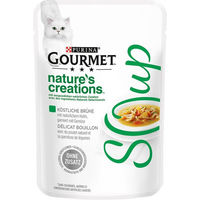 Produktbild von Gourmet Katzen-Nassfutter Crystal Soup Huhn und Gemüse für erwachsene Katzen 64x40g - 16 x 40 g
