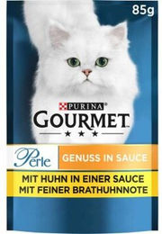 Gourmet Katzen Nassfutter Huhn in Brathuhnsauce 26x85g Beutel ohne Farb- und Aromastoffe sowie Konservierungsstoffe - 26 x 85 g – Bild 1 von 3