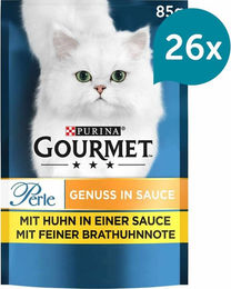 Gourmet Katzen Nassfutter Huhn in Sauce für erwachsene Katzen 26x85g – Bild 1 von 1
