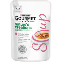 Produktbild von Gourmet Katzen-Suppe mit Thunfisch und Sardellen für erwachsene Katzen 64 x 40g - 16 x 40 g