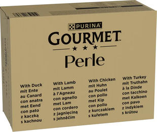 Gourmet Katzenfutter Chef's Collection Filets in Sauce mit Fisch 96 x 85 g Beutel ohne Farb- und Aromastoffe sowie Konservierungsstoffe - 96 x 85 g – Bild 1 von 13