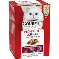 Produktbild von Gourmet Mon Petit Duetti Fleischstückchen in Sauce Katzenfutter Adult 6 x 50 g - 6 x 50 g