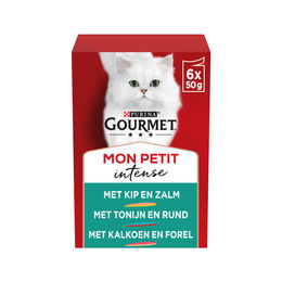Gourmet Mon Petit Duo Katzen Nassfutter Adult Rind Huhn Pute Leber Geflügel Lamm 6 x 50 g – Bild 1 von 4
