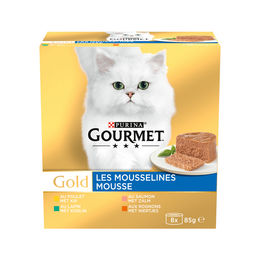 Gourmet Mousse Thunfisch Katzenfutter Adult ohne Farb- und Aromastoffe sowie Konservierungsstoffe 85 g – Bild 1 von 2