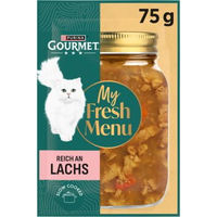Produktbild von Gourmet My Fresh Menu Nassfutter für Katzen Lachs 26x75 g
