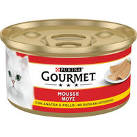 Produktbild von Gourmet Nassfutter Ente und Huhn ohne Farb- und Aromastoffe sowie Konservierungsstoffe 24 x 195 g - 24 x 195 g