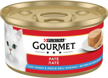 Produktbild von Gourmet Nassfutter für Katzen Thunfisch und Meeresfisch 24 x 195 g ohne Farb- und Aromastoffe - 24 x 195 g