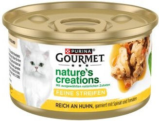 Gourmet Nature s Creations Katzen Nassfutter Huhn Stückchen in Sauce 12x85 g - 12 x 85 g – Bild 1 von 3