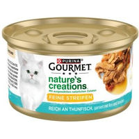Produktbild von Gourmet Nature s Creations Katzenfutter Thunfisch Stückchen in Sauce 12x85 g - 12 x 85 g