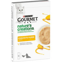 Produktbild von Gourmet Nature's Creations Snack Huhn und Kürbis für erwachsene Katzen 5 x 10 g