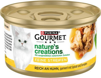 Gourmet Nature's Creations Stückchen in Gelee Huhn naturbelassen für erwachsene Katzen 24x85g – Bild 1 von 4