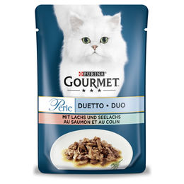 Produktbild von Gourmet Perle Duetto di Mare Katzen Nassfutter mit Lachs und Seelachs 24 x 85 g - 26 x 85 g