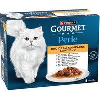 Produktbild von Gourmet Perle Duo vom Land Katzen Nassfutter Gemischte Auswahl 12 x 85 g - 12 x 85 g