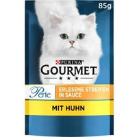 Produktbild von Gourmet Perle Erlesene Streifen Huhn Stückchen in Sauce Katzenfutter 26x85g - 26 x 85 g