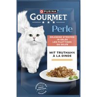 Produktbild von Gourmet Perle Erlesene Streifen in Gelée Truthahn Katzenfutter