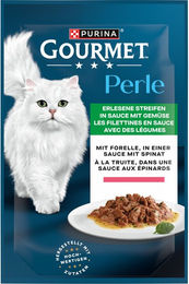 Gourmet Perle Erlesene Streifen in Sauce mit Forelle für erwachsene Katzen 26 x 85 g - 24 x 85 g – Bild 1 von 4