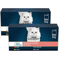 Produktbild von Gourmet Perle Erlesene Streifen in Sauce Mixpaket für Katzen Adult 120x85g