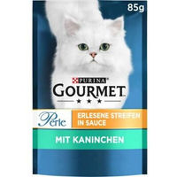 Produktbild von Gourmet Perle Erlesene Streifen Kaninchen Stückchen in Sauce für Katzen 26x85g - 26 x 85 g