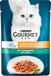 Gourmet Perle Erlesene Streifen mit Kaninchen in Sauce Katzenfutter Adult 26 x 85 g - 26 x 85 g – Bild 1 von 6