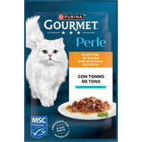 Produktbild von Gourmet Perle Erlesene Streifen mit Thunfisch in Sauce für Katzen Adult 26 x 85 g - 26 x 85 g