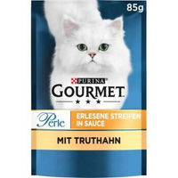 Produktbild von Gourmet Perle Erlesene Streifen Truthahn Stückchen in Sauce Katzenfutter 26x85g - 26 x 85 g