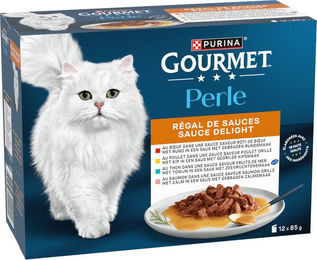 Gourmet Perle Katzen Nassfutter Adult Stückchen in Sauce Huhn und Rind 12 x 85 g Beutel - 12 x 85 g – Bild 1 von 9