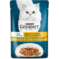 Produktbild von Gourmet Perle Katzen Nassfutter Huhn Stückchen in Gelee für erwachsene Katzen 26x85g - 26 x 85 g