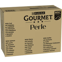 Produktbild von Gourmet Perle Katzenfutter Adult Zarte Fischstückchen in Sauce Jumbopack 96 x 85 g