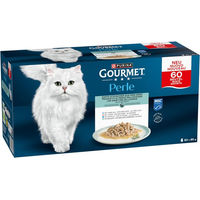Produktbild von Gourmet Perle Mixpaket Katzen Nassfutter Fisch in Sauce 60 x 85 g