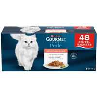 Produktbild von Gourmet Perle Nassfutter Katze Adult Erlesene Streifen 48x85g