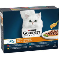 Produktbild von Gourmet Perle Stückchen in Sauce Katzenfutter Adult 8 x 85g ohne Farb- und Aromastoffe sowie Konservierungsstoffe